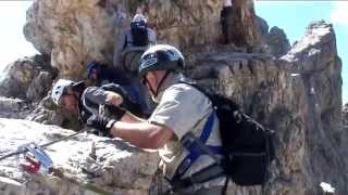 Klettersteig Ferrata Marino Bianchi  Monte Cristallo Dolomiten [upl. by Eyde850]