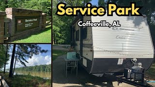 Campground Review of Service Park in Coffeeville AL [upl. by Priestley]