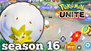 best build eldegoss pokémon unite season 16 [upl. by Haisa]