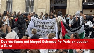 Des étudiants ont bloqué Sciences Po Paris en soutien à Gaza [upl. by Ikkir]