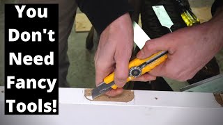 How to install a ROUND HINGE with BASIC HAND TOOLS [upl. by Adnawak]