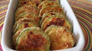 Zucchini Apanado al Horno  The Fugal Chef [upl. by Aiuqal]