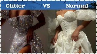 Glitter VS Normal🌷  Choose Your Things  Comment  Game quiz [upl. by Damle]