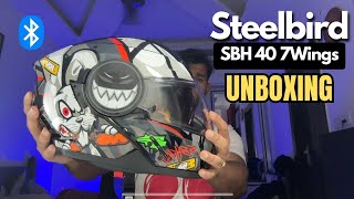 Steelbird Crazy Doe SBH40 7Wings UNBOXING [upl. by Jez]