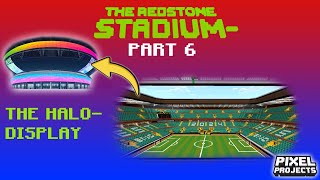 Minecraft Redstone Stadium  PART  6 HALO DISPLAY  Bedrock Edition   NO WORLD EDITS [upl. by Ahcurb]