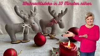 🎄DIY Weihnachtsdeko nähen  einfache SchrittfürSchritt Anleitung für festliche Deko 🎅🏼 [upl. by Liahus]