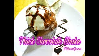 How To Make A Thick Chocolate Shake With Vanila Ice Cream Summer Recipes [upl. by Leakcim]