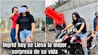 Ingrid nunca imaginó esta sorpresota moto nueva para Ingrid Dios mío tienes que verlo😱 [upl. by Lukash]