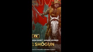 Shōgun wins outstanding best drama series shōgun emmyawards emmyaward2024 dramaseries [upl. by Esirec]