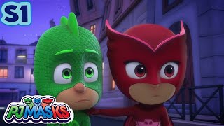 PJ Masks Season 1  Catboy and the Great Birthday Cake Rescue  Double Episode  Cartoon for kids [upl. by Benedikta]