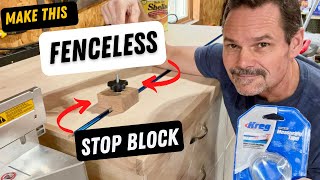 How to Make a Fenceless Stop Block System for Your Miter Saw Station with Powertec TTrack DiyGuy50 [upl. by Gerianne840]