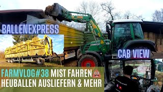 FarmVlog38 Mist fahren 💩 Heuballen ausliefern 🐎 amp mehr [upl. by Sapphire683]