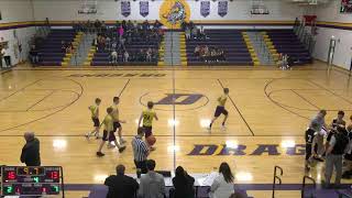 Deshler vs Thayer Central High School Boys Junior High Basketball [upl. by Ellirehs841]