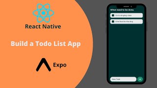 React Native Build a TODO List App with Expo [upl. by Notseh]