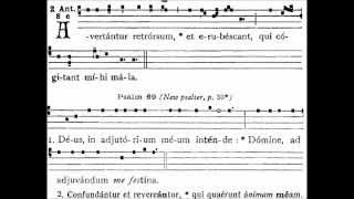 Avertantur retrorsum Gregorian antiphon of Tenebrae [upl. by Farley]