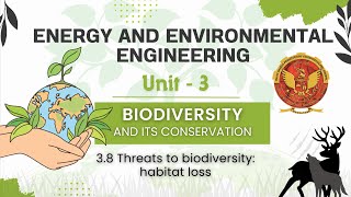 38 Threats to biodiversity habitat loss  ES301 [upl. by Silvester]