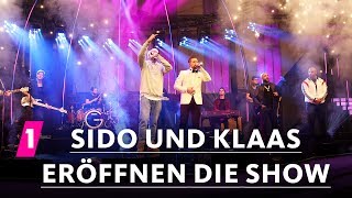 Disstrack  Sido und Klaas eröffnen die Show  1LIVE Krone 2017 [upl. by Baelbeer]