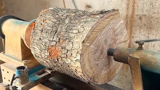 From Raw Logs To Artistic Masterpieces  Handmade Woodturning [upl. by Itnuahsa]