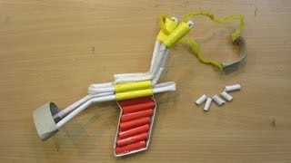 How to make a paper slingshot very simple and strong  P51 Slingshot   Easy Tutorials [upl. by Niar72]