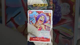 PRB01 THE BEST booster box opening packs onepiececardgame boosterbox cardgame optcg cards [upl. by Atirec]