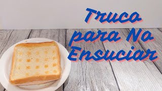 SIN ENSUCIAR LA SANDWICHERA como hacer sandwich mixto casero en una gofrera o sandwichera  trucos [upl. by Emawk569]