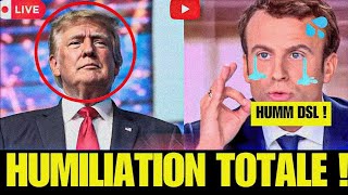 Donald Trump DENIGRE Macron en direct  quelle humiliation  rediffusion [upl. by Haze]