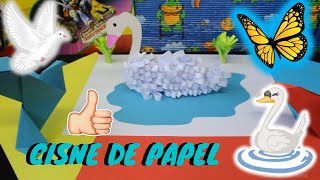 🦢 como hacer un cisne de papel 🦢 [upl. by Utta]