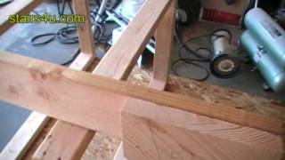 Attaching Stringer To Cantilevered Joist  Advanced Home Framing Methods [upl. by Intyre]