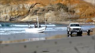 Dory Boats Crashing the Beach [upl. by Latsyrc]