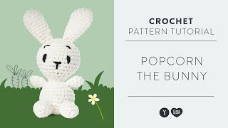 Red Heart Amigurumi How to Crochet Popcorn the Bunny [upl. by Randal]