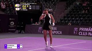 R32  February 6th 2024  Karolina Pliskova vs Sinja Kraus  match highlights [upl. by Amlas]