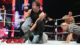 John Cena Roman Reigns amp Dean Ambrose vs The Wyatt Family Raw June 9 2014 [upl. by Smail]