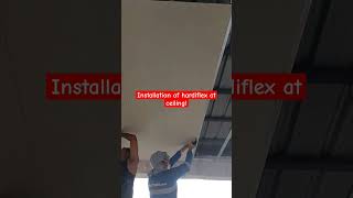 Hardiflex installation shortsvideo construction ceiling satisfying asmrvideos ceilingdesign [upl. by Akiram]