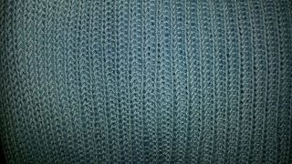 Boordsteek 1 recht 1 averecht breiring rib stitch loom [upl. by Jedthus]