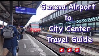 Solo Travel Guide Geneva Airport to Geneva Train Station Gare Cornavin [upl. by Oap]