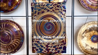 Grotta Sonora  Blue Spiral Plasma Gong Plate [upl. by Dodie]