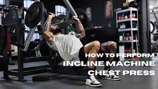 HOW TO incline chest press  Education Series [upl. by Massimiliano]