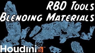 Blending Materials with Redshift in Houdini [upl. by Nauqel]