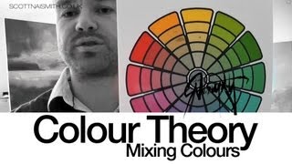 Colour Theory Mixing using a colour wheel [upl. by Eelyab]