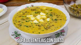 SOPA DE LENTEJAS CON QUESO [upl. by Quickel]