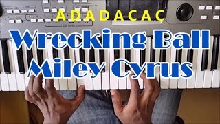 Miley Cyrus  Wrecking Ball Easy Piano Tutorial  How To Play [upl. by Linell76]