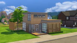 Sims 4  Modern Birch House [upl. by Eenalem]