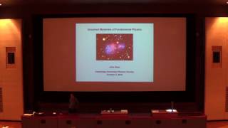 Prof John Baez Unsolved mysteries of fundamental physics [upl. by Frankie]