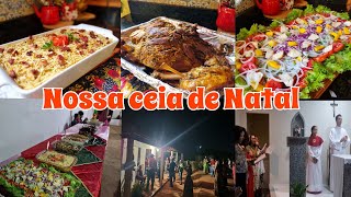 Nossa ceia de NATAL em COMUNIDADE foi LINDO demais preparei várias RECEITAS natalinas [upl. by Kcirdderf]