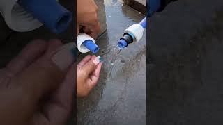 plumber pvc pipe water all jugad work india japan youtube short viralvideo subscribe [upl. by Fransis18]