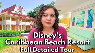 Disneys Caribbean Beach Resort Tour with NEW Little Mermaid Rooms [upl. by Kartis]