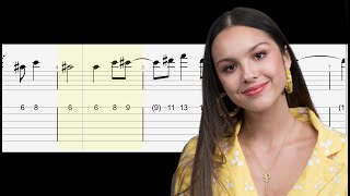 Olivia Rodrigo  Granted Guitar Tutorial Tabs With Sheets [upl. by Dnomar]