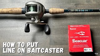 How To Put Line On A Baitcasting Reel howto seaguar [upl. by Catton]