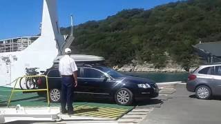 Arrival amp unloading of ferry KRK in Valbiska 1172015Jadrolinija [upl. by Meredeth]