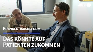 Krankenhausreform Das sind die Pläne von Lauterbach  AFP [upl. by Atalanta174]